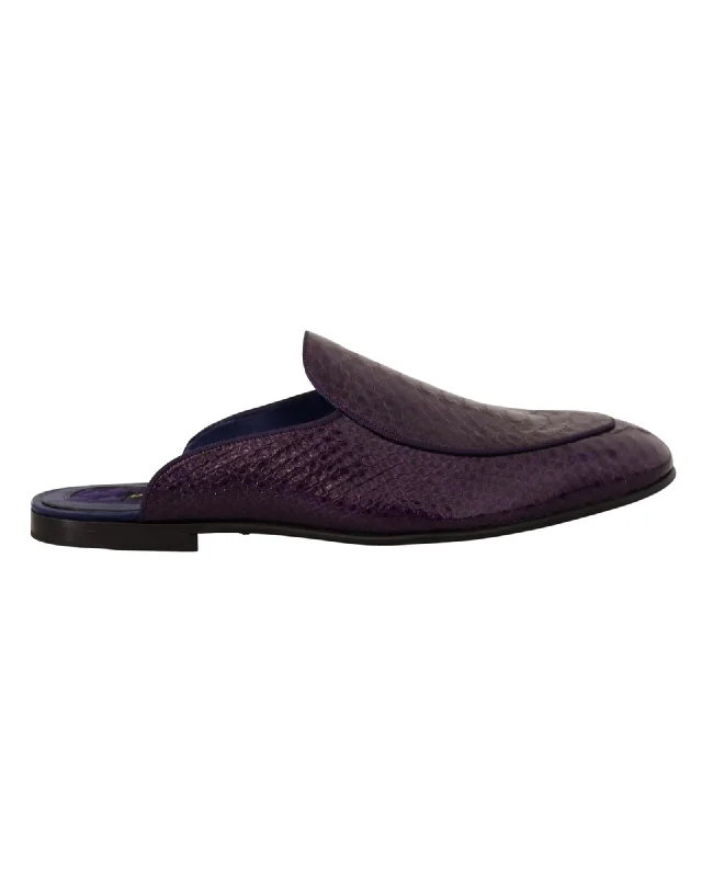 Men's sandals with a pointed toe for a stylish lookDolce & Gabbana Exotic  Leather Flats