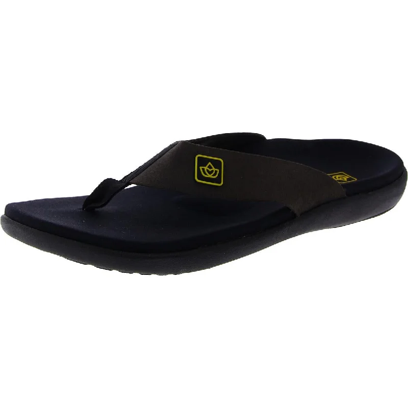 Men's sandals with a contrast stitching detailMens Logo Slip On Flip-Flops