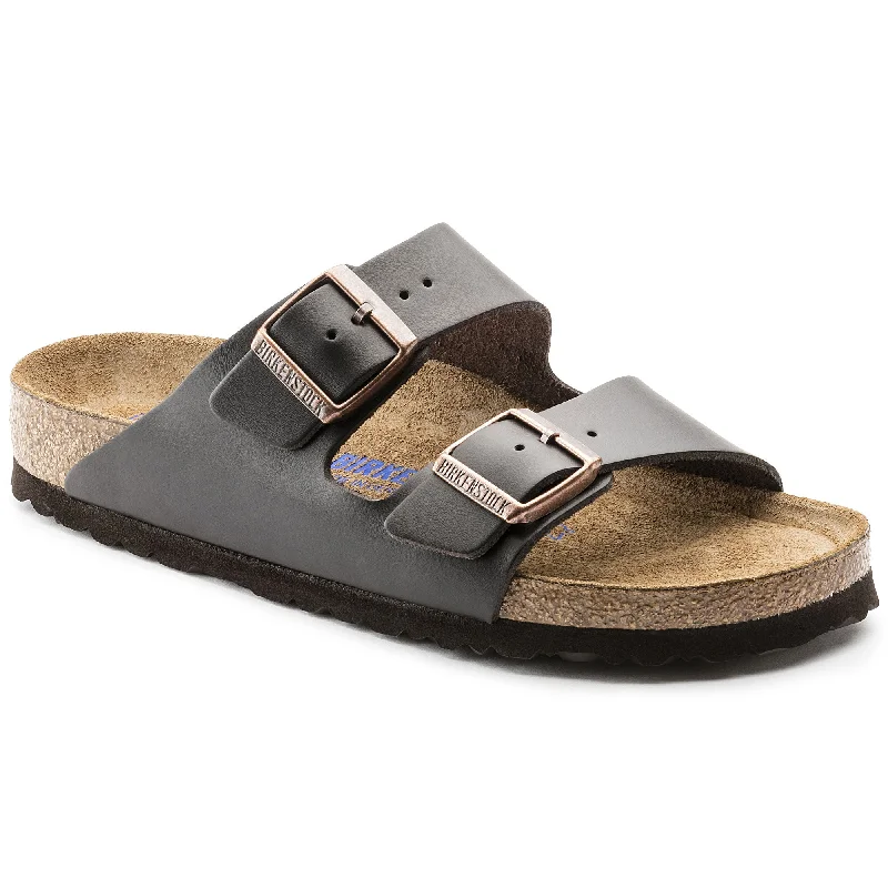 Men's sandals with a padded heelBirkenstock Arizona Brown Soft 0551031