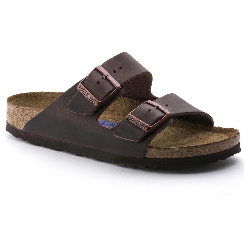 Men's sandals with a cushioned footbedBirkenstock Arizona NU Oiled SFB Habana R 452761