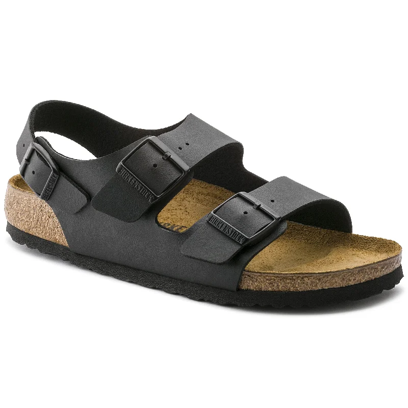 Flip - flop style men's sandals for beach wearBirkenstock Milano Birko-Flor Black 34791