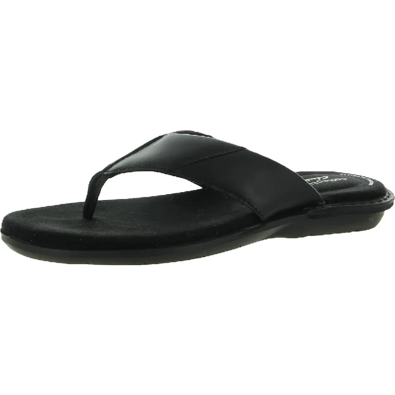 Men's sandals with a buckle closureClarks Mens Ellison Easy Thong Flat Flip-Flops