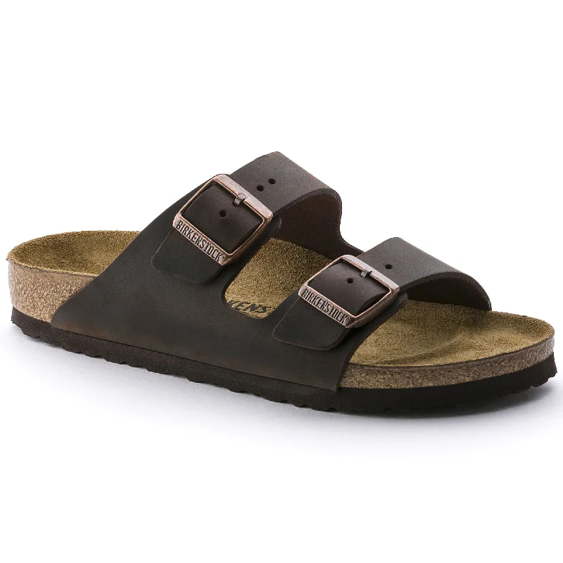 Men's sandals with a durable outer soleBirkenstock Arizona NU Oiled Habana N 52533