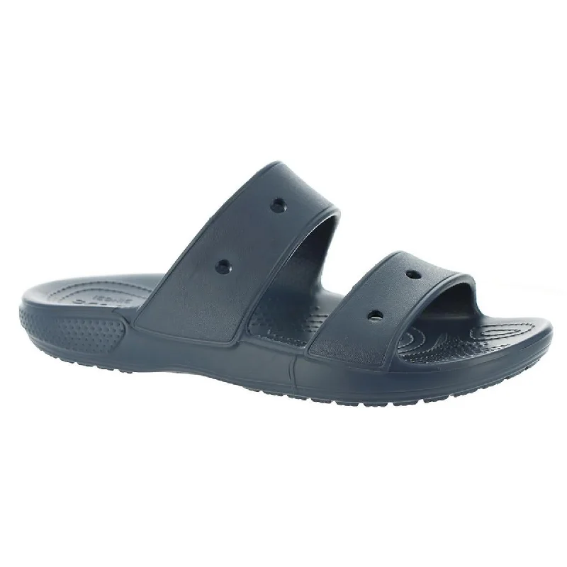 Men's sandals with a contrast stitching detailCrocs Mens Classic Slip On Perforated Pool Slides