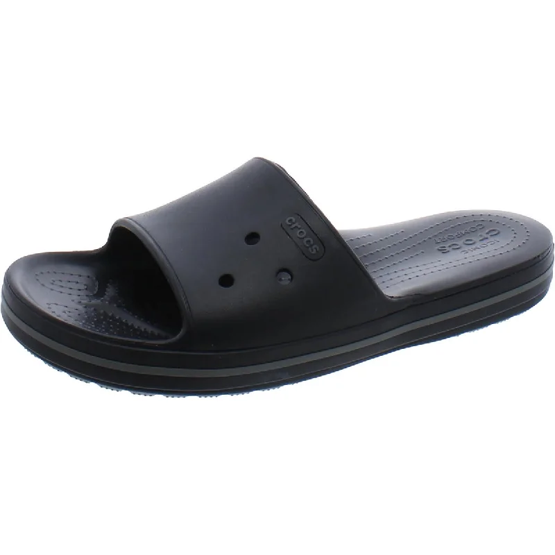 Men's sandals with a contrast stitching detailCrocs Mens Flats Comfy Slide Sandals