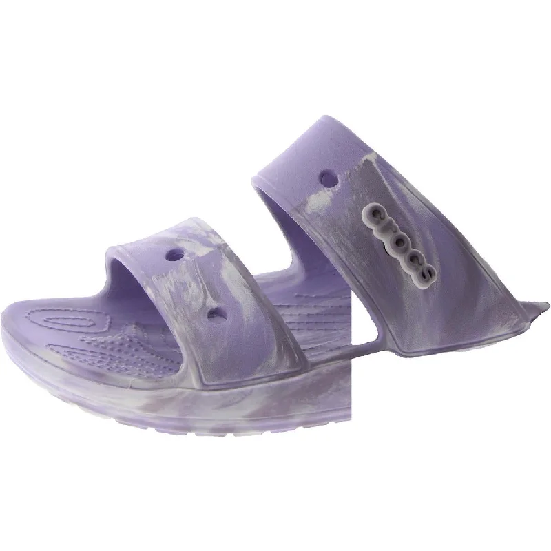 Men's sandals with a wide strap for supportCrocs Mens Slip On Cut-Out Slide Sandals