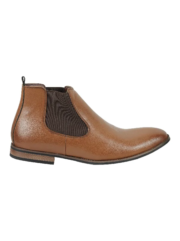 Men's loafers with a tassel front for a classic lookFAUX LEATHER VINTAGE STYLE CHELSEA BOOTS