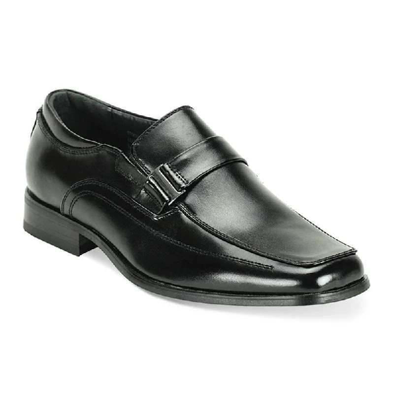 Men's leather loafers with a penny slotGIORGIO VENTURI /4942 BLACK