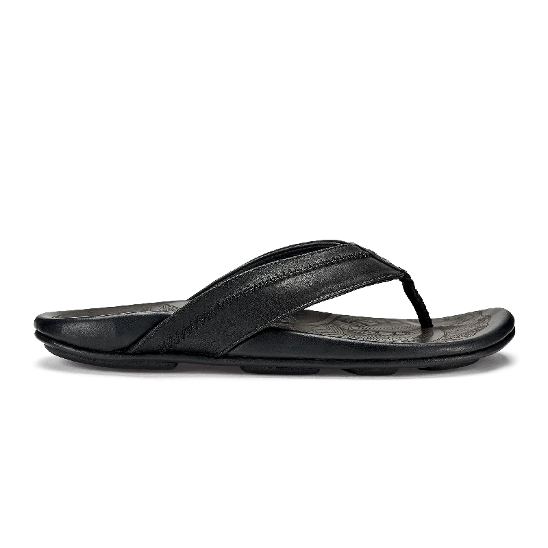 Men's sandals with a wide strap for supportHiapo - Lava Rock