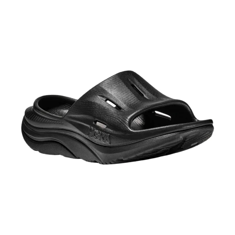 Men's sandals with a buckle closureHOKA Ora Recovery Slide 3 - Black