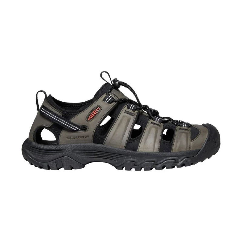 Waterproof men's sandals for water activitiesKEEN Men's Targhee III Sandal - Grey/Black