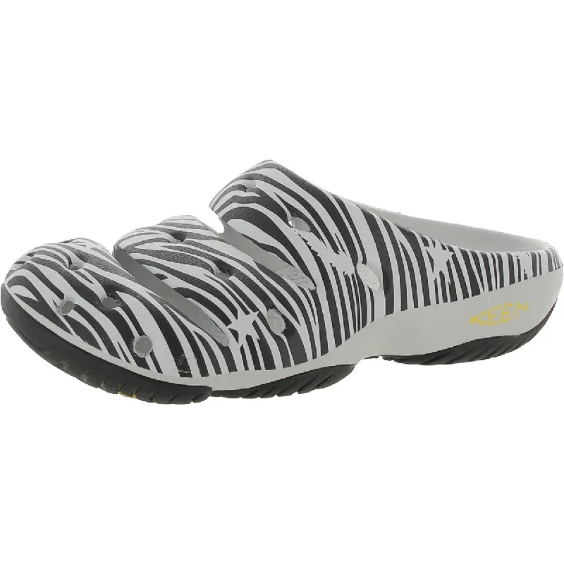 Men's sandals with a shock - absorbing insoleKeen Mens Yogui Arts Perforated Slip-On Slide Sandals