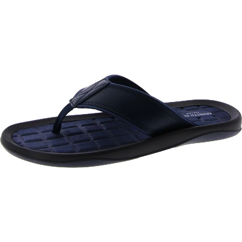 Men's sandals with a flexible sole for easy movementKenneth Cole New York Mens Thong Flat Slide Sandals