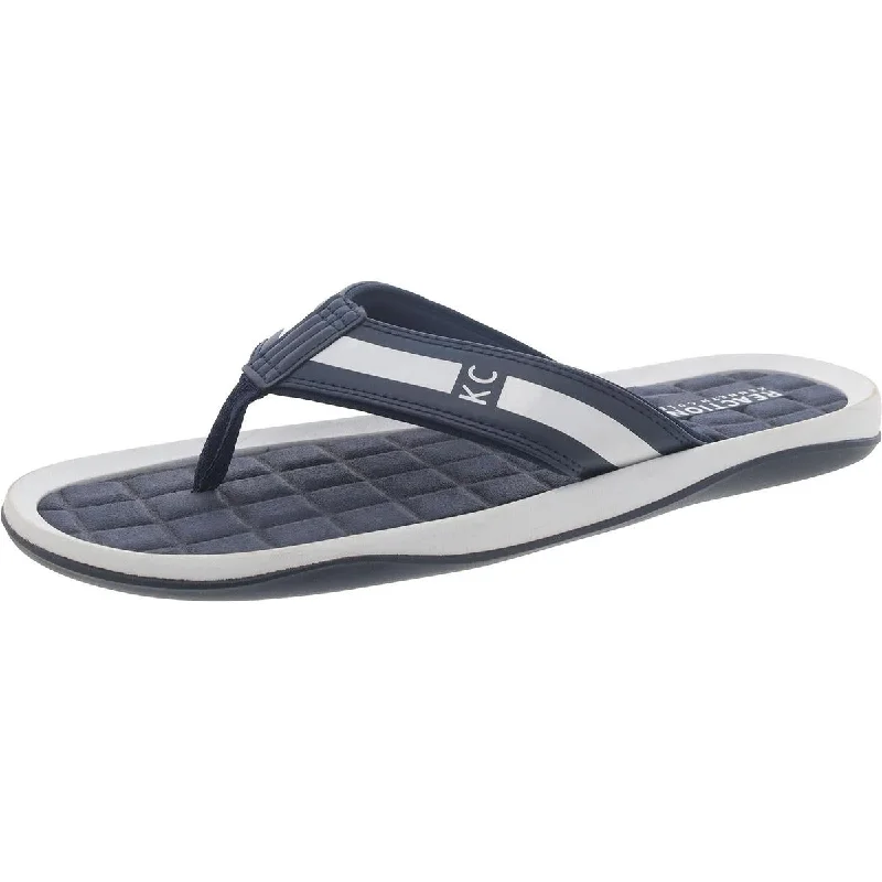 Waterproof men's sandals for water activitiesKenneth Cole Reaction Mens Faux Leather Thong Flip-Flops