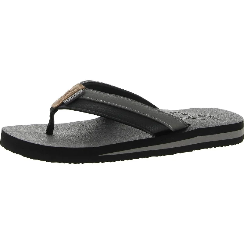 Men's sandals with a shock - absorbing insoleKuaiLu Mens Thong Flat Flip-Flops