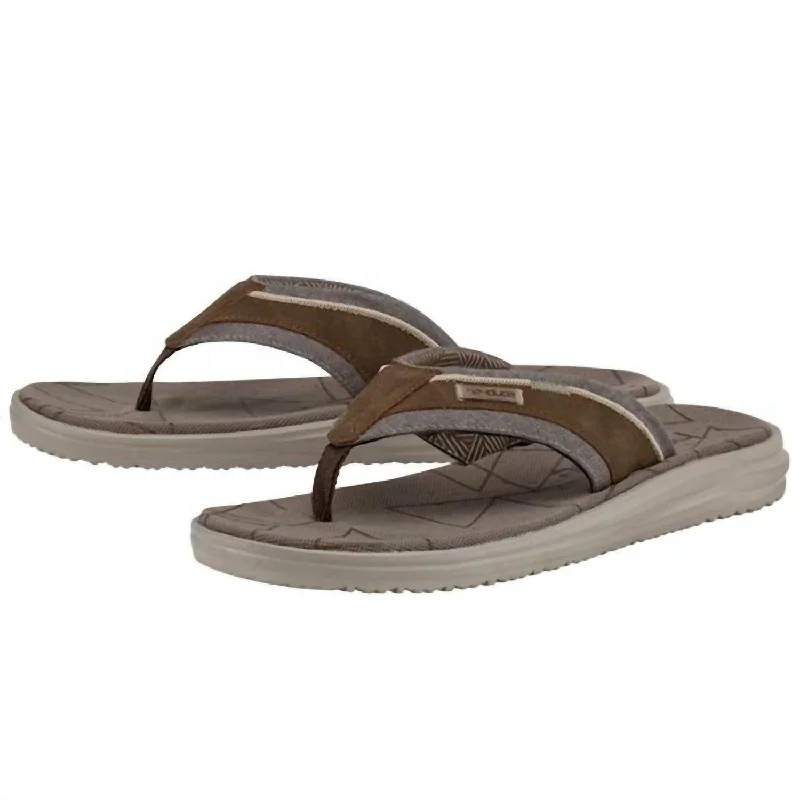 Men's sandals with a rubber sole for tractionMen Sami Airflow Sandal In Brown