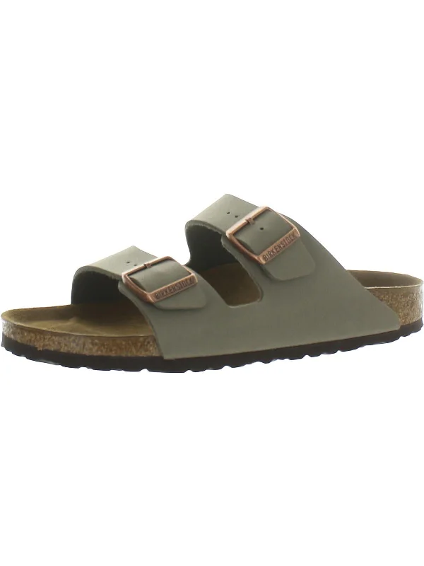 Men's sandals with a durable outer soleMens Leather Slide Sandals