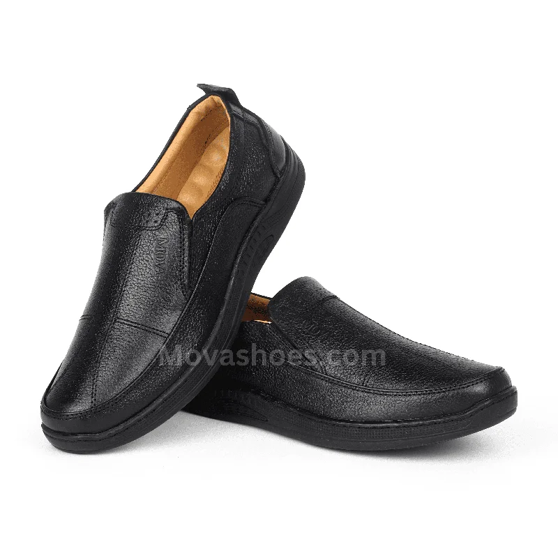 Men's loafers with a tassel front for a classic lookMova Leather Casual GC23 - Black