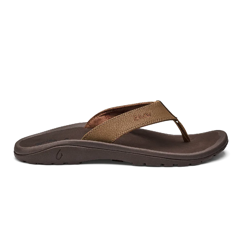 Men's sandals with a toe post design‘Ohana - Tan / Dark Java