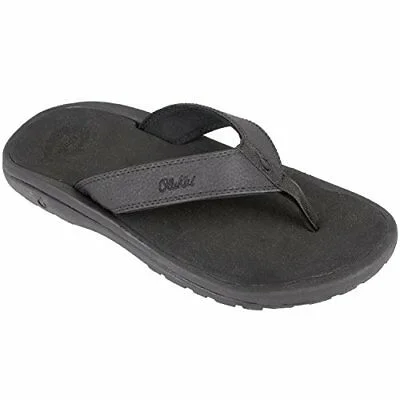 Men's sandals with a toe post designOlukai 'Ohana Black Men's