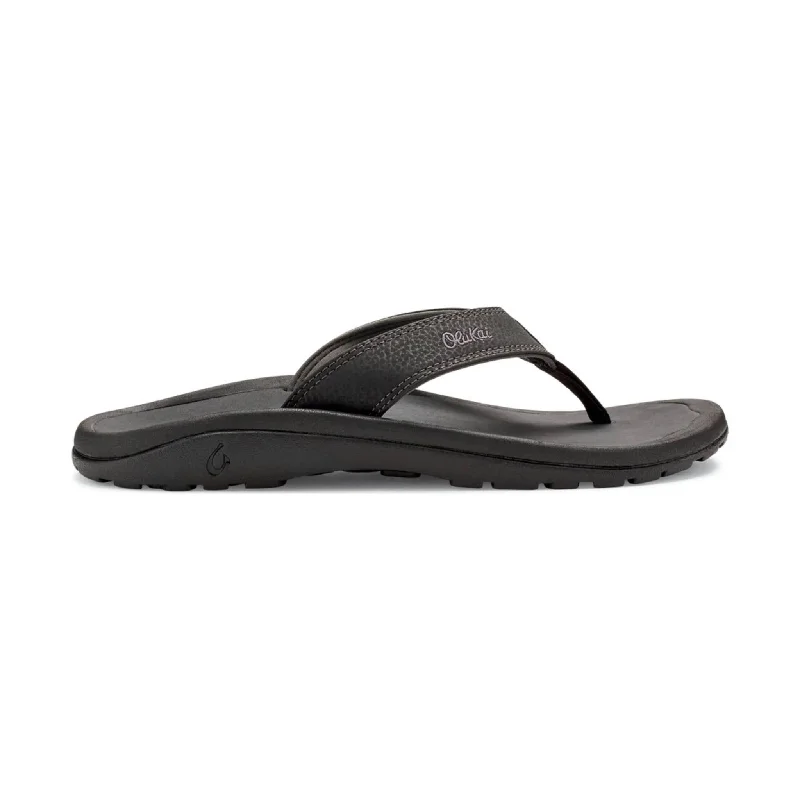 Men's sandals with a buckle closureOluKai Men's Ohana - Black