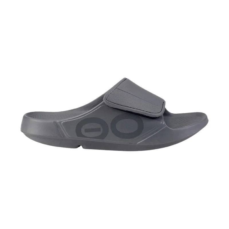 Men's sandals with a cushioned footbedOOfos OOahh Sport Flex Slide - Slate