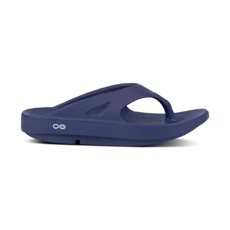 Men's sandals with a leather lining for comfortOOfos OOriginal Flip Flop - Navy