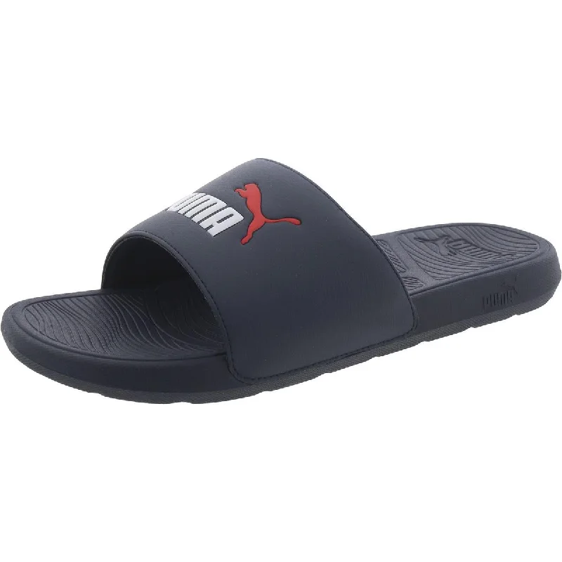 Men's sandals with a cushioned footbedPuma Mens Cushioned Footbed Open Toe Pool Slides