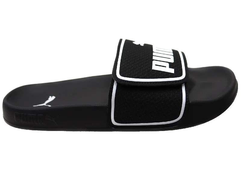 Men's sandals with a wide strap for supportPuma Mens Leadcat 2.0 V Comfortable Slides Sandalso