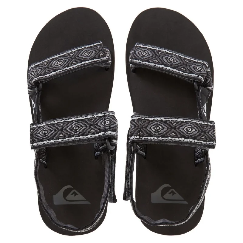 Men's sandals with a rubber sole for tractionQuiksilver Mens Caged Monkey II Removable Heel Strap Ankle Sport Sandals