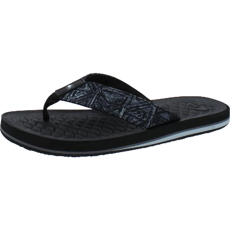 Men's sandals with a durable outer soleQuiksilver Mens Lanai Toe-Post Cushioned Footbed Flip-Flops