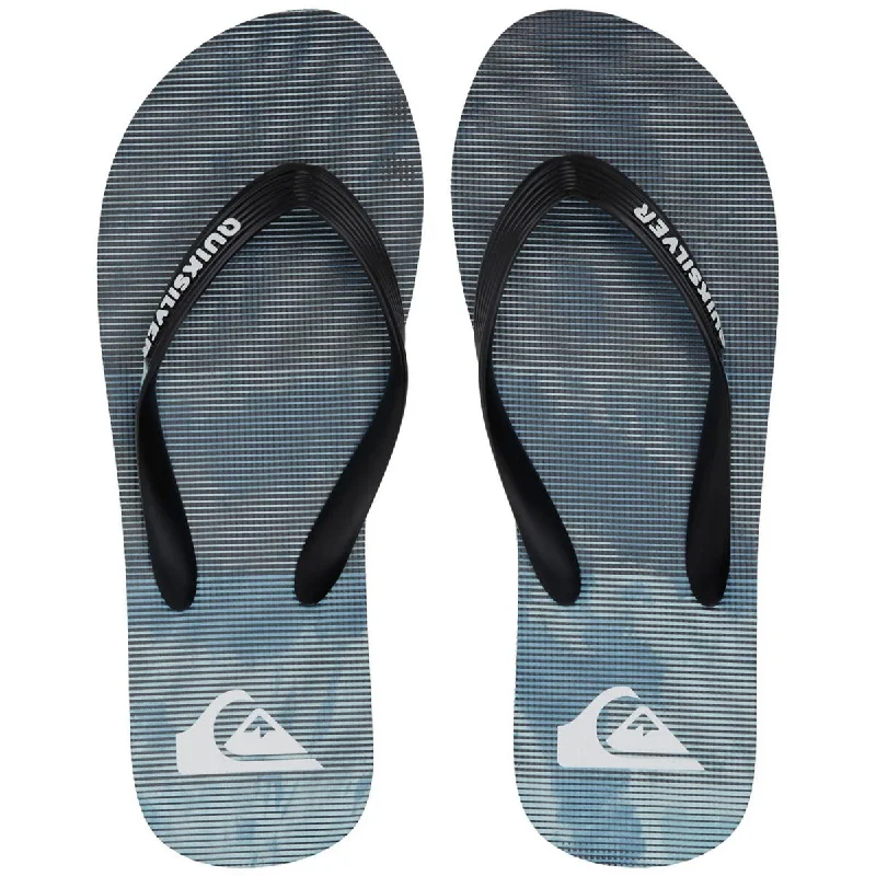 Men's sandals with a flexible sole for easy movementQuiksilver Mens Molokai Massive Printed Thong Flip-Flops