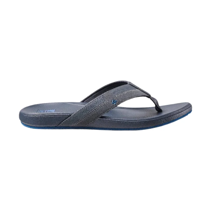 Men's sandals with a wide strap for supportReef Men's Cushion Phantom 2.0 Flip Flop - Grey/Blue