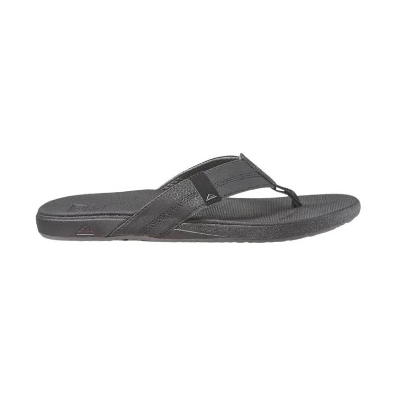 Men's sandals with a durable outer soleReef Men's Cushion Phantom Flip Flop - Dark Grey - ONLINE STORE CREDIT/EXCHANGE ONLY