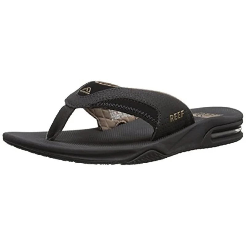 Men's sandals with a removable insole for cleaningReef Mens Fanning II Bottle Opener Thong Flip-Flops