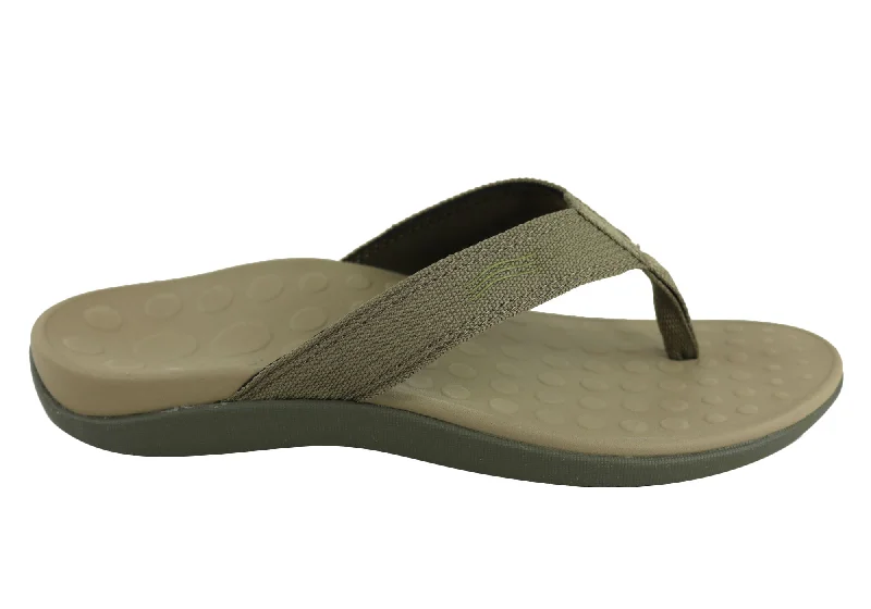 Men's sandals with a durable outer soleScholl Orthaheel Wave II Mens Comfort Orthotic Thongs With Support