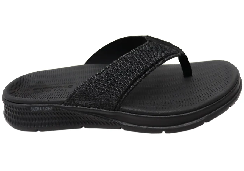 Men's sandals with a pointed toe for a stylish lookSkechers Mens GO Consistent Penthouse Comfortable Thongs Sandals