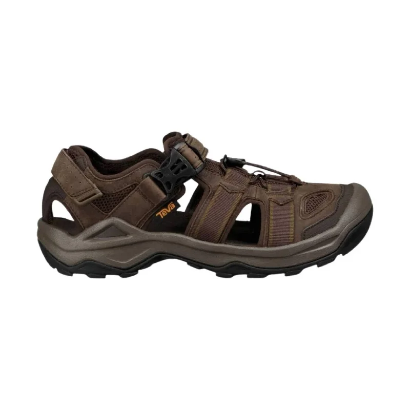 Men's sandals with a durable outer soleTeva Men's Omnium 2 Leather Hybrid Shoe - Turkish Coffee