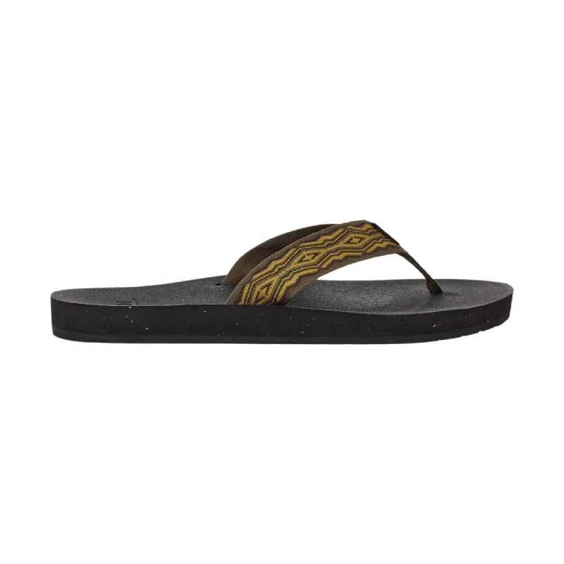 Men's sandals with a rubber sole for tractionTeva Men's Reflip Flip Flop - Quincy Dark Olive