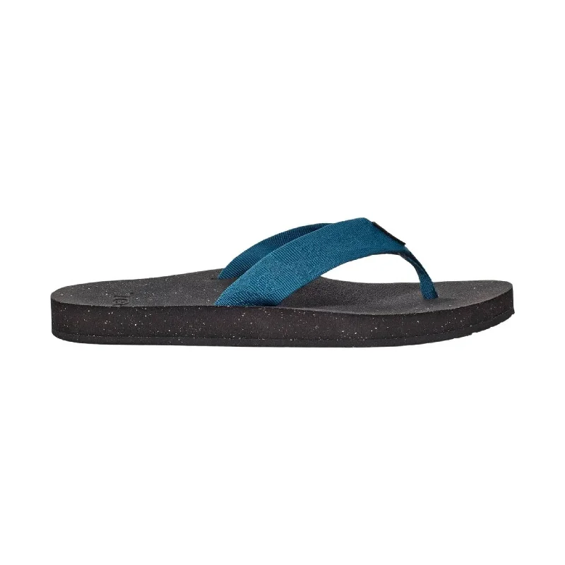 Men's sandals with a durable outer soleTeva Men's Reflip Flip Flop - Textural Blue