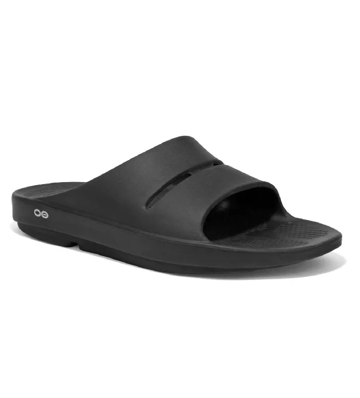 Men's sandals with a wide strap for supportUnisex Ooahh Slide In Black