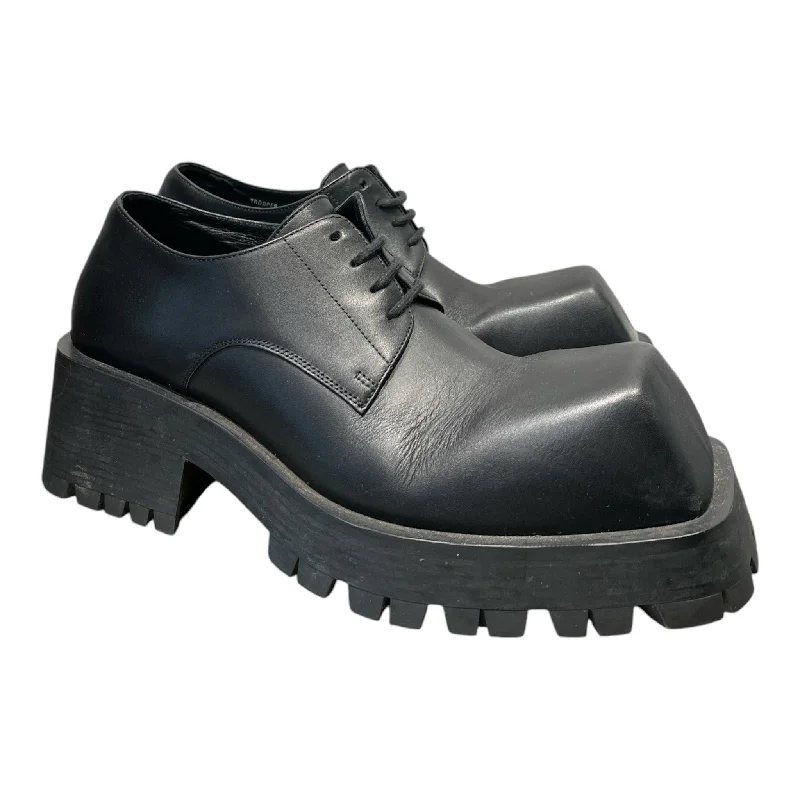 Men's Oxfords with a classic silhouette and a high - shine finishBALENCIAGA/Dress Shoes/EU 42/Leather/BLK/SERGENTDERBYSHOES