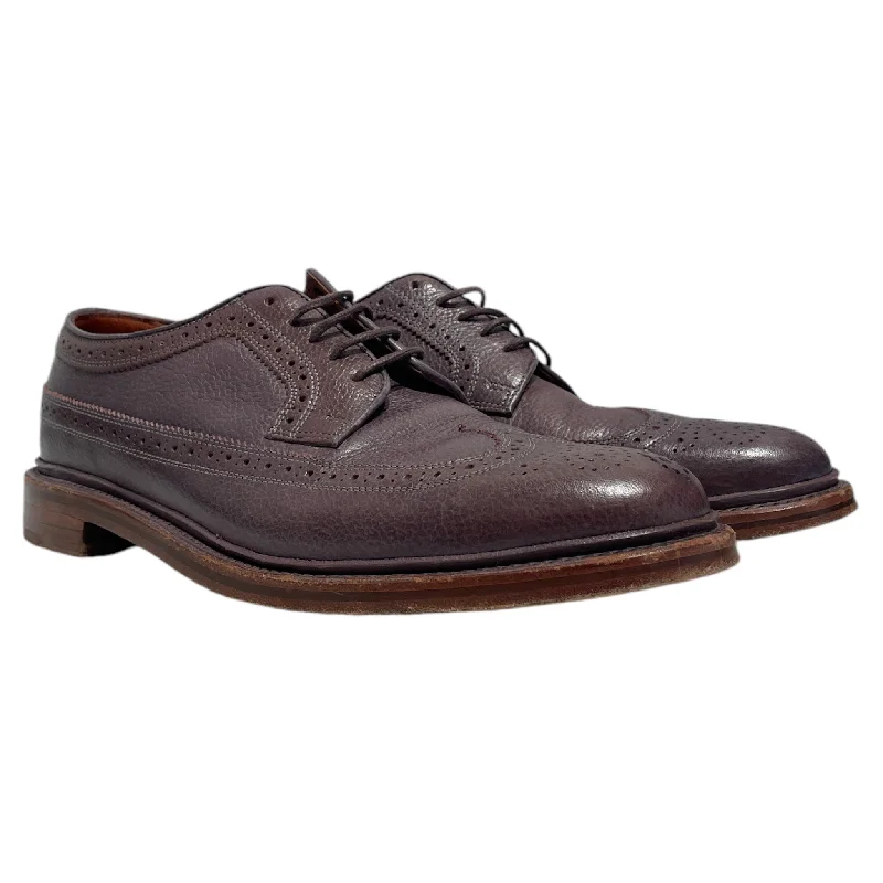 Men's Oxford shoes with a wingtip design and leather soleFLORSHEIM/Dress Shoes/US 10.5/PPL/