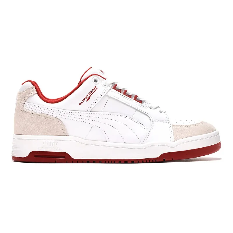 Men's Oxford shoes with a shock - absorbing insole and a leather liningPuma Men's Slipstream Lo White/Burgundy