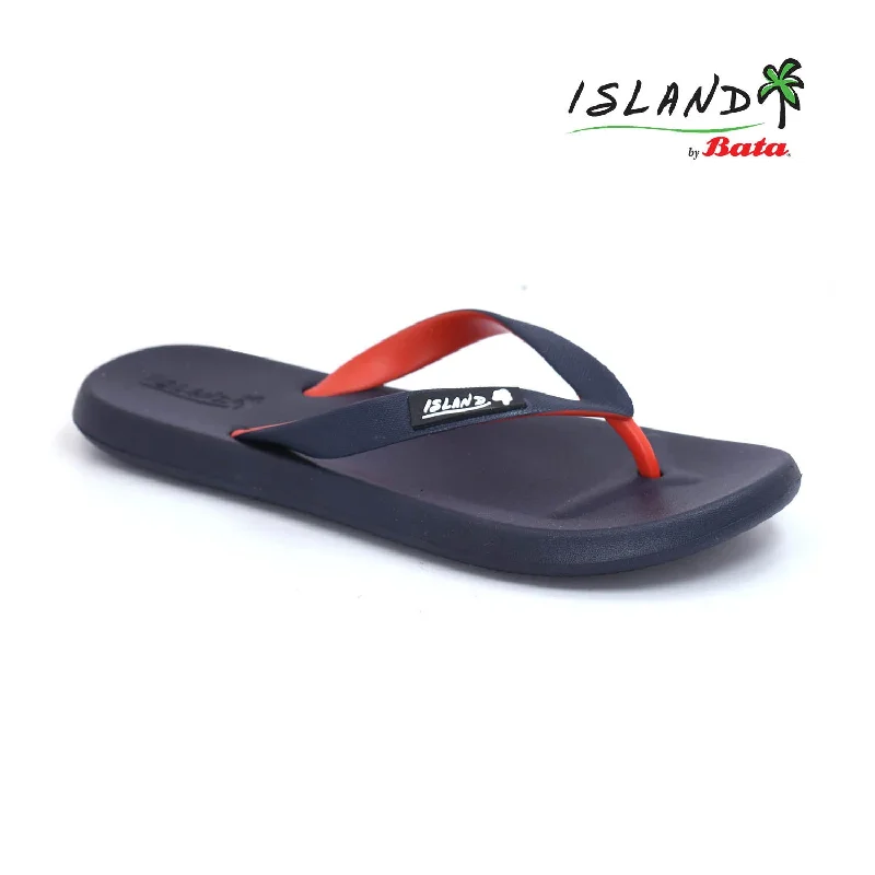 Men's slippers in a warm color like red or brownIsland - Men