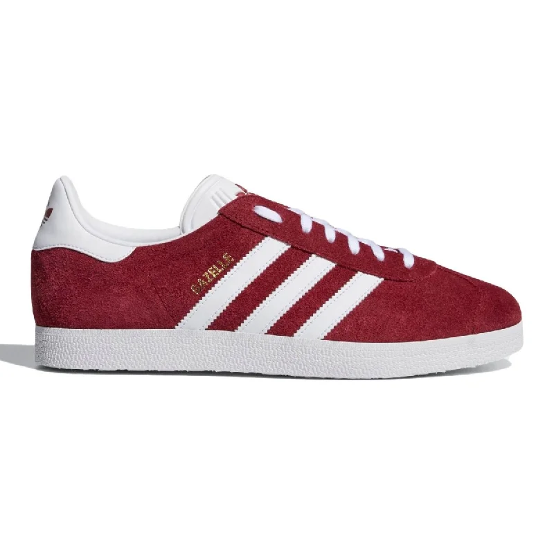 Men's Oxford shoes with a polished leather finishAdidas Men's Gazelle Burgundy/White