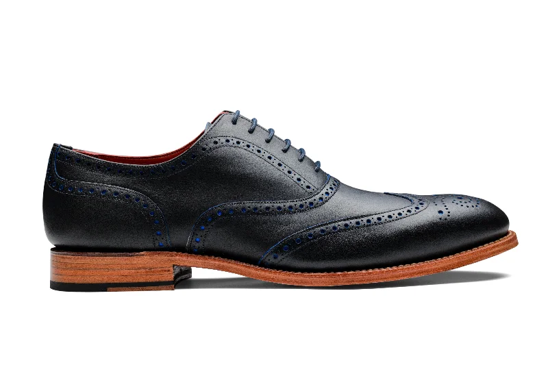 Men's Oxfords with a padded collar for a comfortable fitBrando 2 - Navy Calf Blue Punch