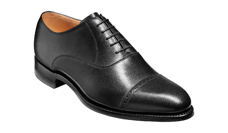 Men's Oxfords in a dark burgundy leather for a unique styleBurford - Black Calf