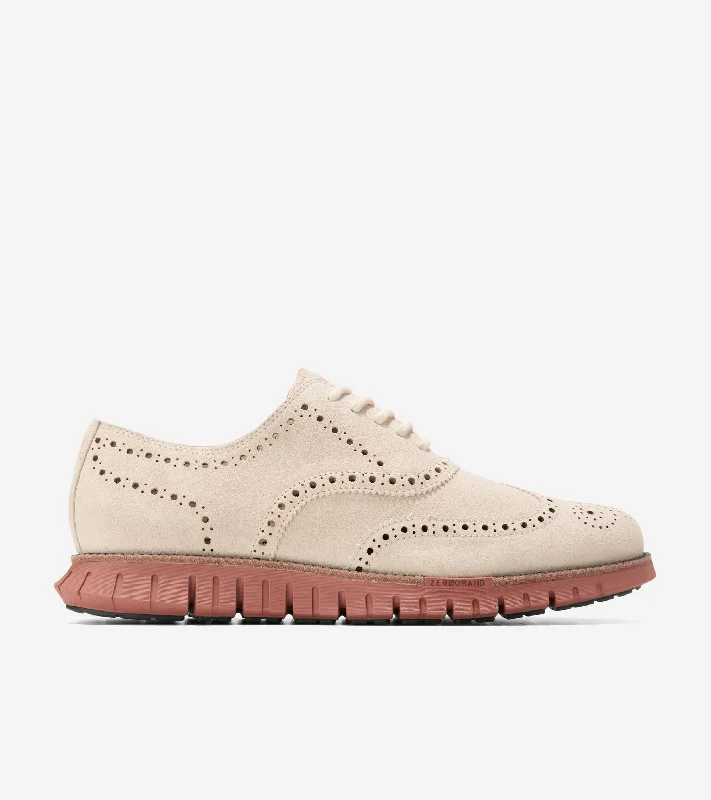 Men's Oxfords with a padded collar for a comfortable fitMen's ZERØGRAND Remastered Unlined Wingtip Oxfords