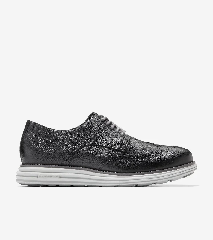 Men's Oxford shoes with a wingtip design and leather soleMen's ØriginalGrand Remastered Wingtip Oxford